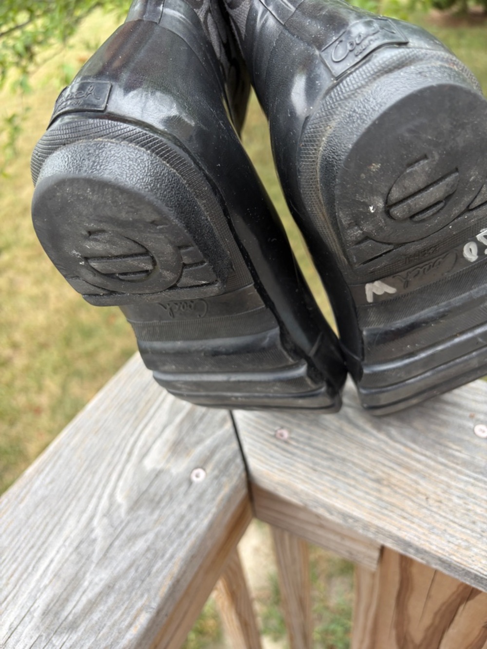 Coach Black Logo-Print Tall Rain Boots - Picture 13 of 13